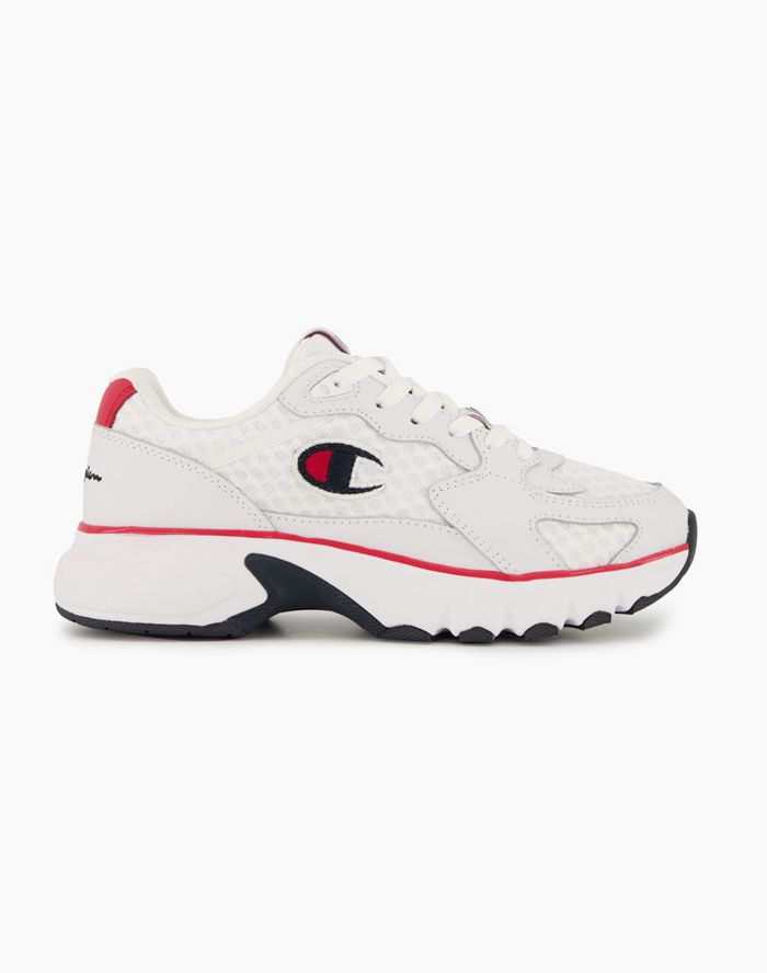 Champion CWA-1 Mesh and Leather White Sneakers Womens - South Africa YVQDBK872
